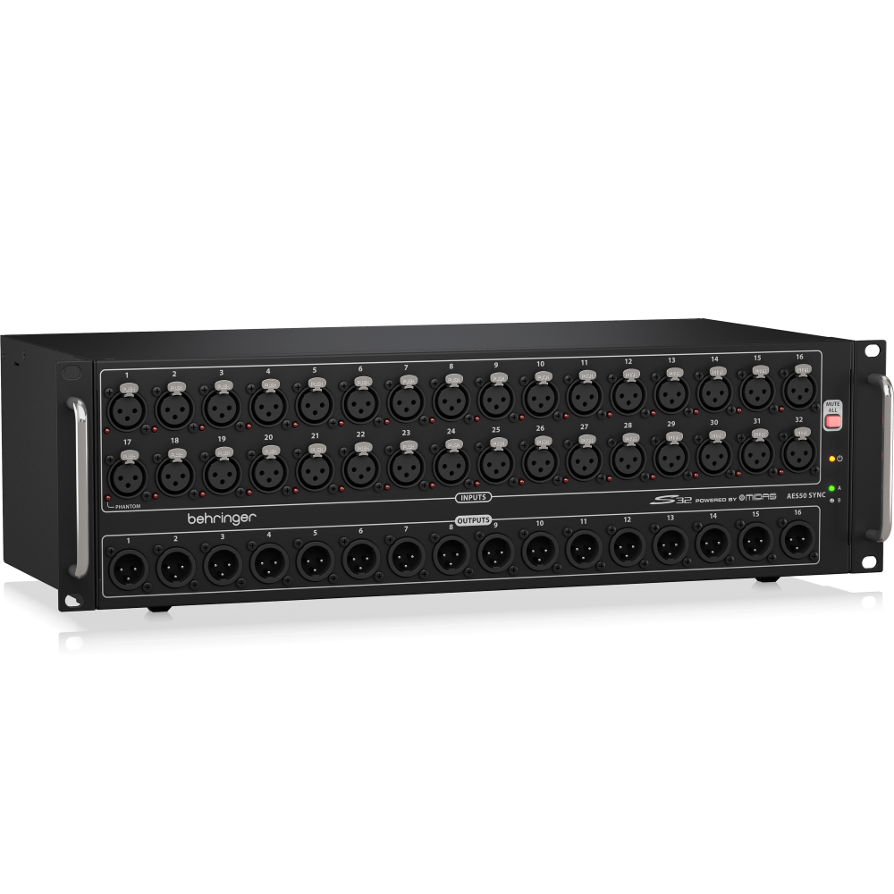 Behringer S32 Caja de escenario digital de 32 entradas / 16 salidas